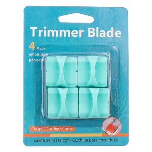 zequan paper cutter blades, paper trimmers replacement blades with safe hiding blade design, mint green 1 x 1 x 0.86 in