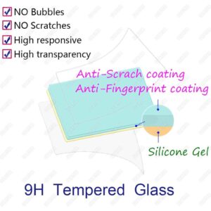 ULBTER Screen Protector for Nikon Z9 Z8 Z 8 Z 9 + Top Screen [2+2Pack], Tempered Glass Cover 0.3mm 9H Hardness Anti-Scrach Anti-Fingerprint Anti-Bubble