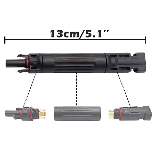 Sunxeke PV Solar Fuse Holder Connector Inline Waterproof with 15A fuse,for Solar Panel, Control Solar etc.N-001+ZTPV-25-15A