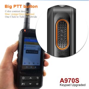 ANYSECU A970S 4G Zello Radio POC Push to Talk Unlocked Mobile Phone Work with Real PTT ZELLO