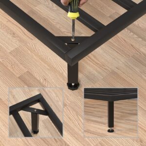 4PCS Adjustable Height Center Support Leg for Bed Frame, Bed Support Legs, Heavy Duty Bed Frame Support Legs, Bed Frame Legs Replacement for Furniture (8.6" - 11")