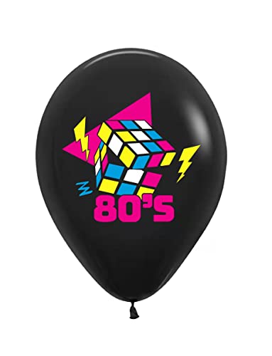 Back to the 80s Party Decorations 50 pack 12 inches Boombox&Skate Latex Balloons for Birthday Party 80s Party Supplies 1980s Themed Party Decorations Neon Party Supplies…