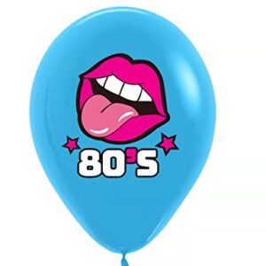 Back to the 80s Party Decorations 50 pack 12 inches Boombox&Skate Latex Balloons for Birthday Party 80s Party Supplies 1980s Themed Party Decorations Neon Party Supplies…