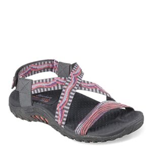 Skechers Reggae - Stay Together Gray/Purple 8 B (M)