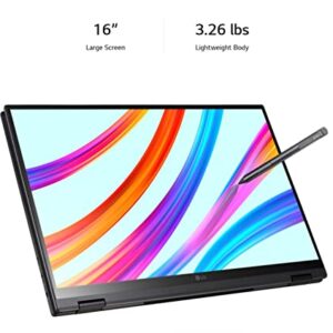 LG Gram 16'' 2-in-1 Ultra-Lightweight Laptop, WQXGA IPS (2560 x 1600) 16:10 TouchDisplay, Intel Evo i7-1165G7, 21 hr BatteryLife, Wi-Fi 6, Thunderbolt4, Stylus Pen, Win 11(16GB RAM. 512GB PCle SSD)