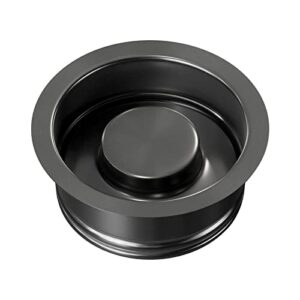 hausinluck garbage disposal flange, gunmetal black garbage disposal drain garbage disposal sink flange and stopper, garbage disposal flange plug for 3-1/2 inch drain hole, sink flange and stopper