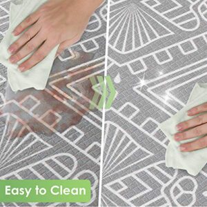 HITIK Kitchen Mats Rug Anti Fatigue(17.32''X47.24 ''),Ergonomic Cushioned Floor Rug Standing Mat Area Thick PVC Waterproof, Non-Slip, Oil Resistant Floor Mats for Kitchen, Office