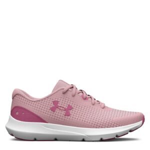 Under Armour Women's Surge 3 Sneaker, (603) Prime Pink/Prime Pink/Pace Pink, 8