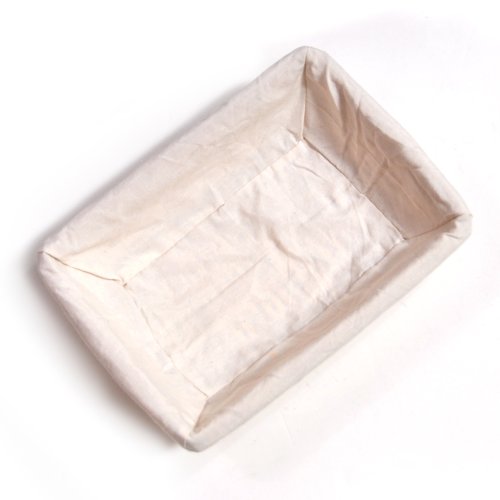 The Lucky Clover Trading Savannah Large Rectangular Tray with Cloth Liner 12in - Natural