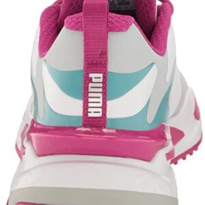 Puma 376584056.5 Gs-Fast WMNS Puma White-Chalk Pink-Porcelai 6.5 Womens