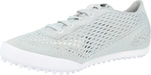 puma women's monolite fusion slip-on golf shoe, high-rise white, 7.5