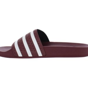 adidas Originals Adilette Quiet Crimson/White/Quiet Crimson 11 D (M)