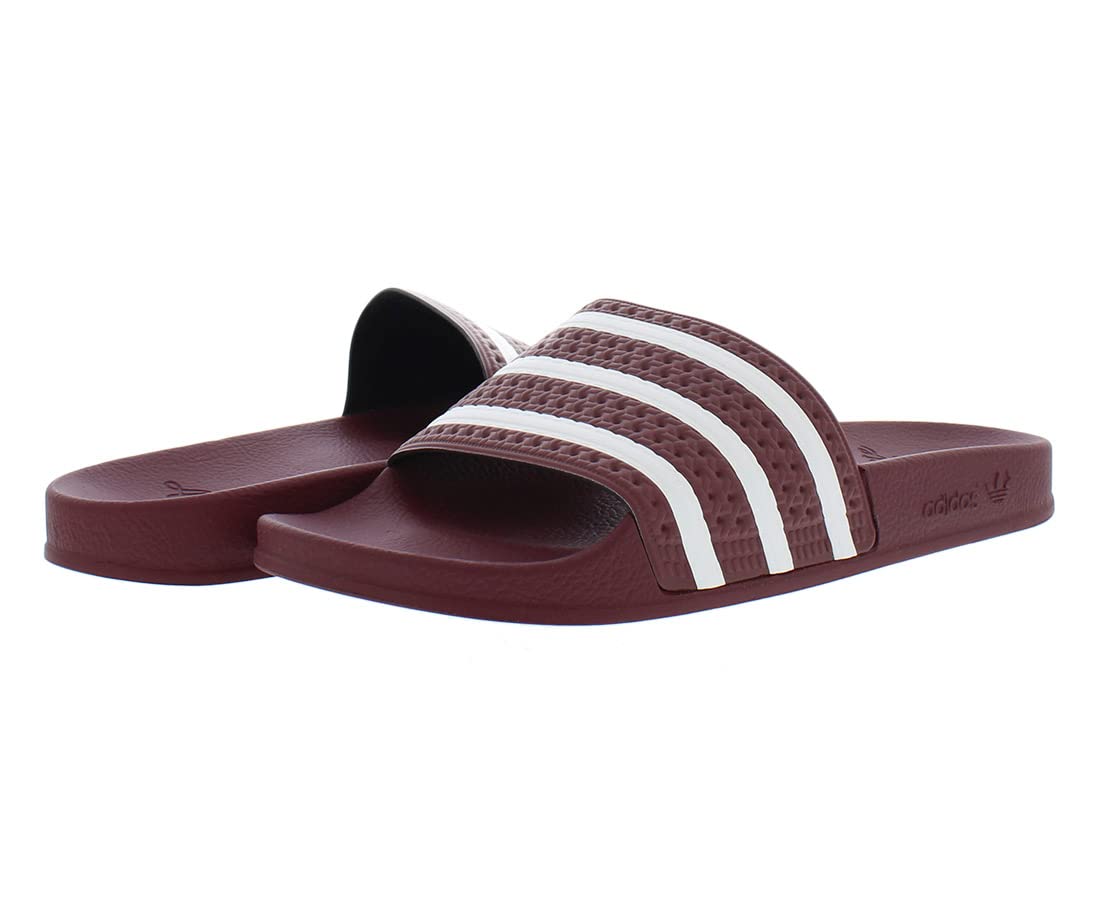 adidas Originals Adilette Quiet Crimson/White/Quiet Crimson 11 D (M)