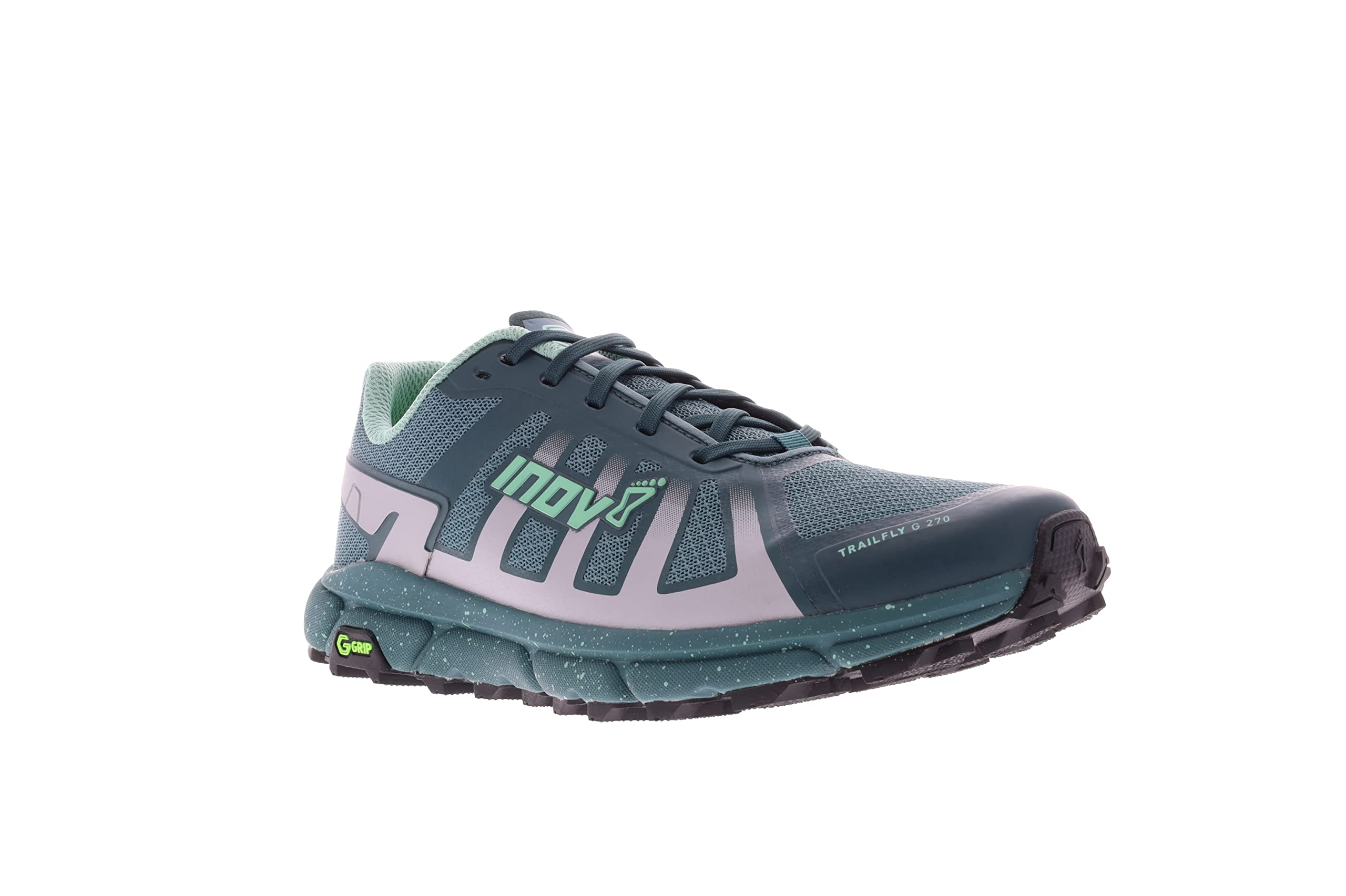 Inov-8 Women's Trailfly G 270 Trail Running Shoes Sneaker, Pink/Mint, 7.5