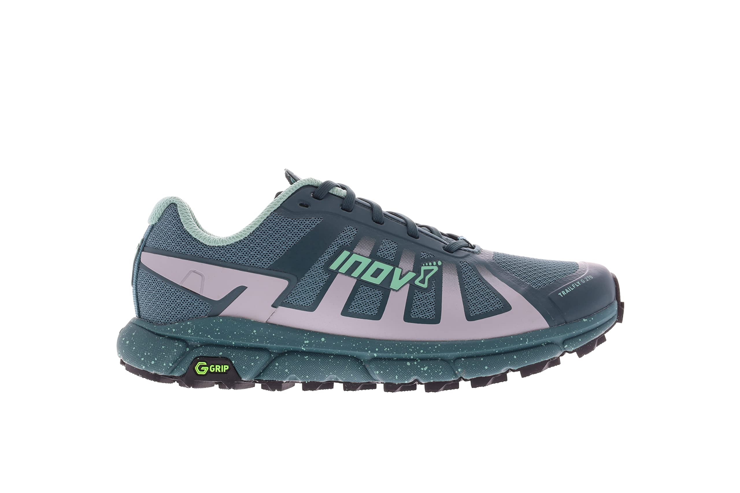 Inov-8 Women's Trailfly G 270 Trail Running Shoes Sneaker, Pink/Mint, 7.5