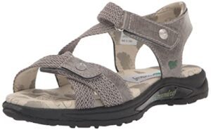 greenleaf women's serenity sandal, gray, 11