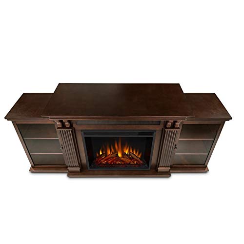 BOWERY HILL Traditional Wood Fireplace TV Stand for TVs up to 67" in Espresso