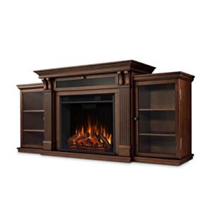 BOWERY HILL Traditional Wood Fireplace TV Stand for TVs up to 67" in Espresso