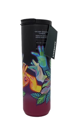 Starbucks Vacuum Insulated Stainless Steel Tumbler 16 Oz - American Sign Language ASL (American Sign Language)