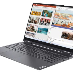 2022 LENOVO Yoga 7i 2-in-1 Laptop 15.6 inch FHD Touchscreen Intel EVO Platform 11th Core i7-1165G7 Iris Xe Graphics 12GB DDR4 512GB NVMe SSD WI-FI 6 Windows 11 Home Fingerprint Backlit Keyboard