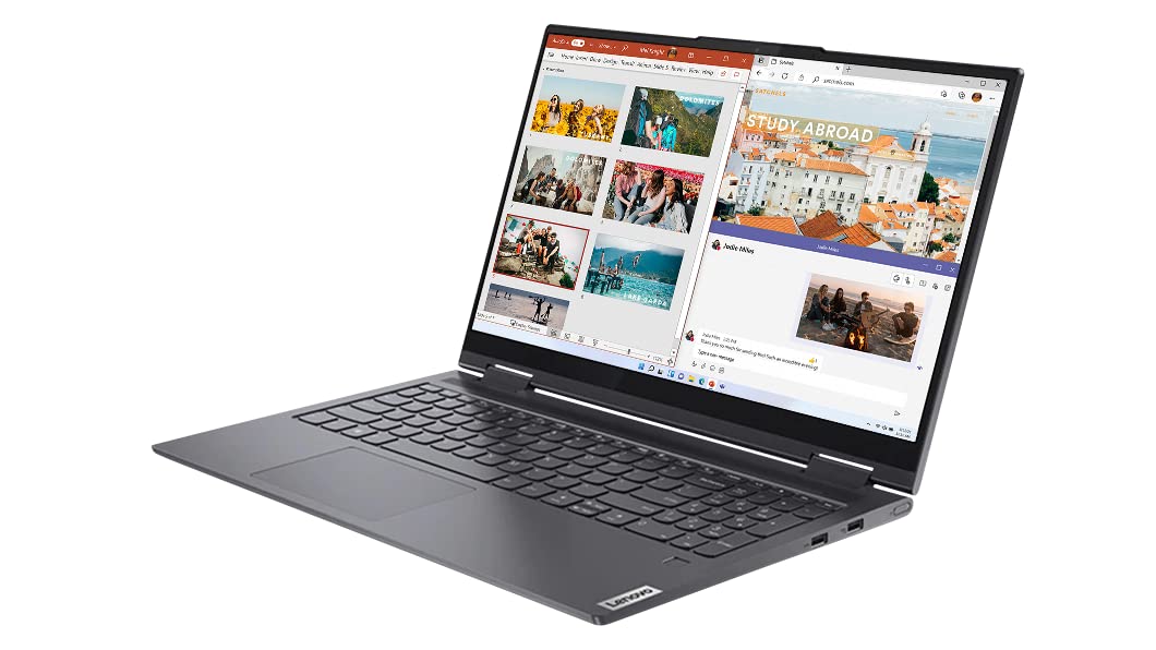 2022 LENOVO Yoga 7i 2-in-1 Laptop 15.6 inch FHD Touchscreen Intel EVO Platform 11th Core i7-1165G7 Iris Xe Graphics 12GB DDR4 512GB NVMe SSD WI-FI 6 Windows 11 Home Fingerprint Backlit Keyboard