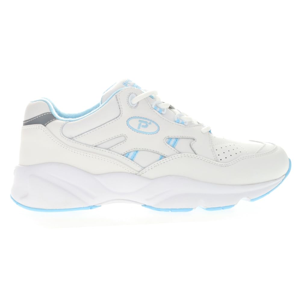 Propet Stability Walker Womens Walking 9 3E US WhiteLight Blue