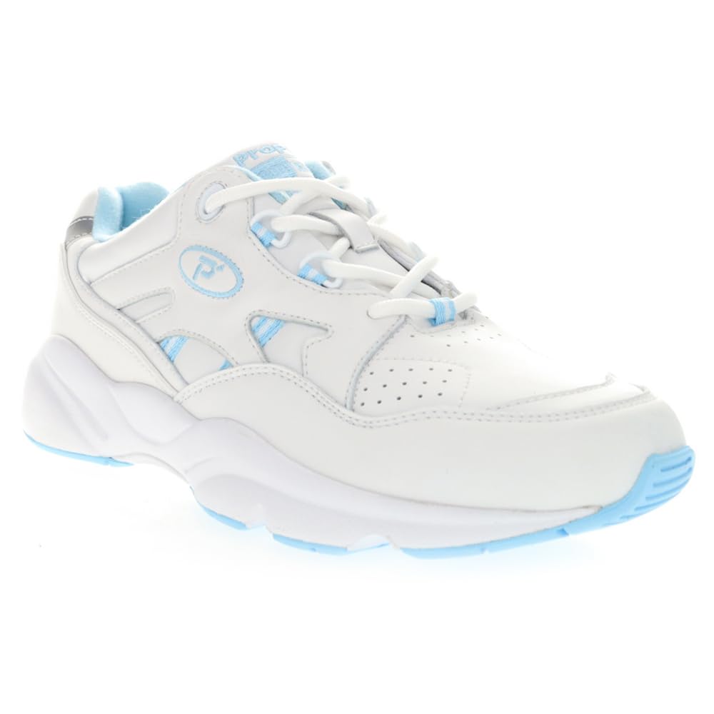 Propet Stability Walker Womens Walking 9 3E US WhiteLight Blue