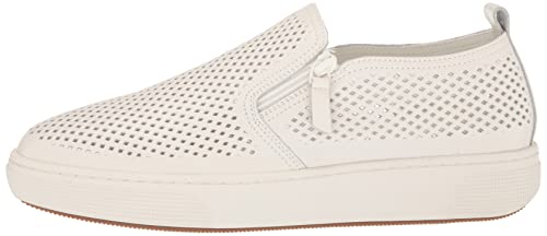 Propét Womens Kate Sneaker, White, 7.5 Wide US