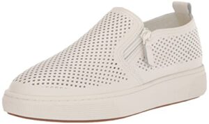 propét womens kate sneaker, white, 7.5 wide us