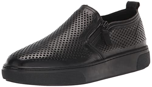 Propét Womens Kate Sneaker, Black, 8 Wide US