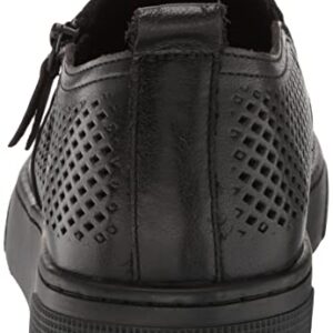 Propét Womens Kate Sneaker, Black, 8 Wide US