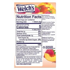 Welch's Singles to GO! Drink Mix Variety Pack - Cherry Pomegrante, Strawberry Peach, Passion Fruit and Grape