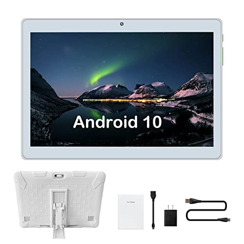 SZTPSLS Android 10.0 Tablet 10 inch Tablets with 32GB ROM 256GB Expansion 4G Phone Call, Octa-Core Processor 6000mAh Battery WiFi Double Camera