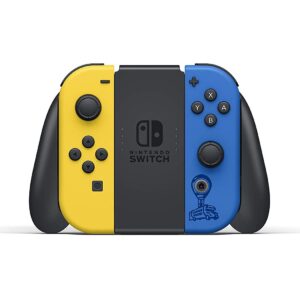 PURTCH Newest Switch w/Yellow & Blue controllers Wildcat Bundle(2000 V-Bucks and Code for Wildcat Bundle Included), 6.2" Touchscreen LCD Display, 802.11AC WiFi, Bluetooth 4