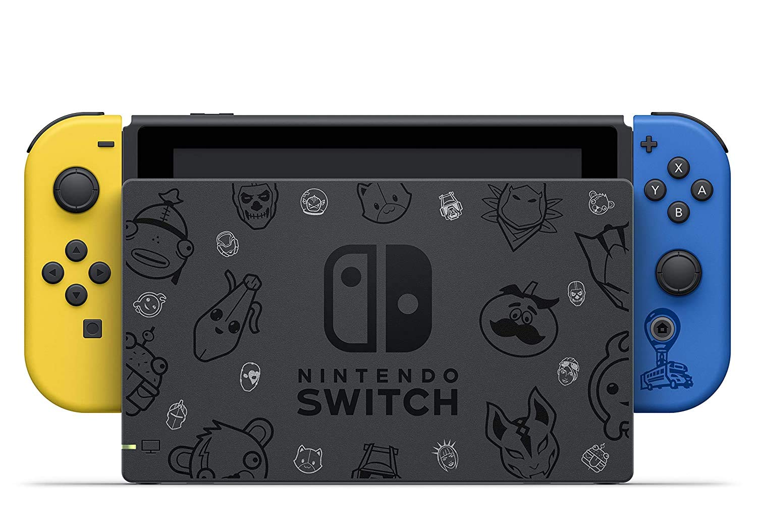 PURTCH Newest Switch w/Yellow & Blue controllers Wildcat Bundle(2000 V-Bucks and Code for Wildcat Bundle Included), 6.2" Touchscreen LCD Display, 802.11AC WiFi, Bluetooth 4