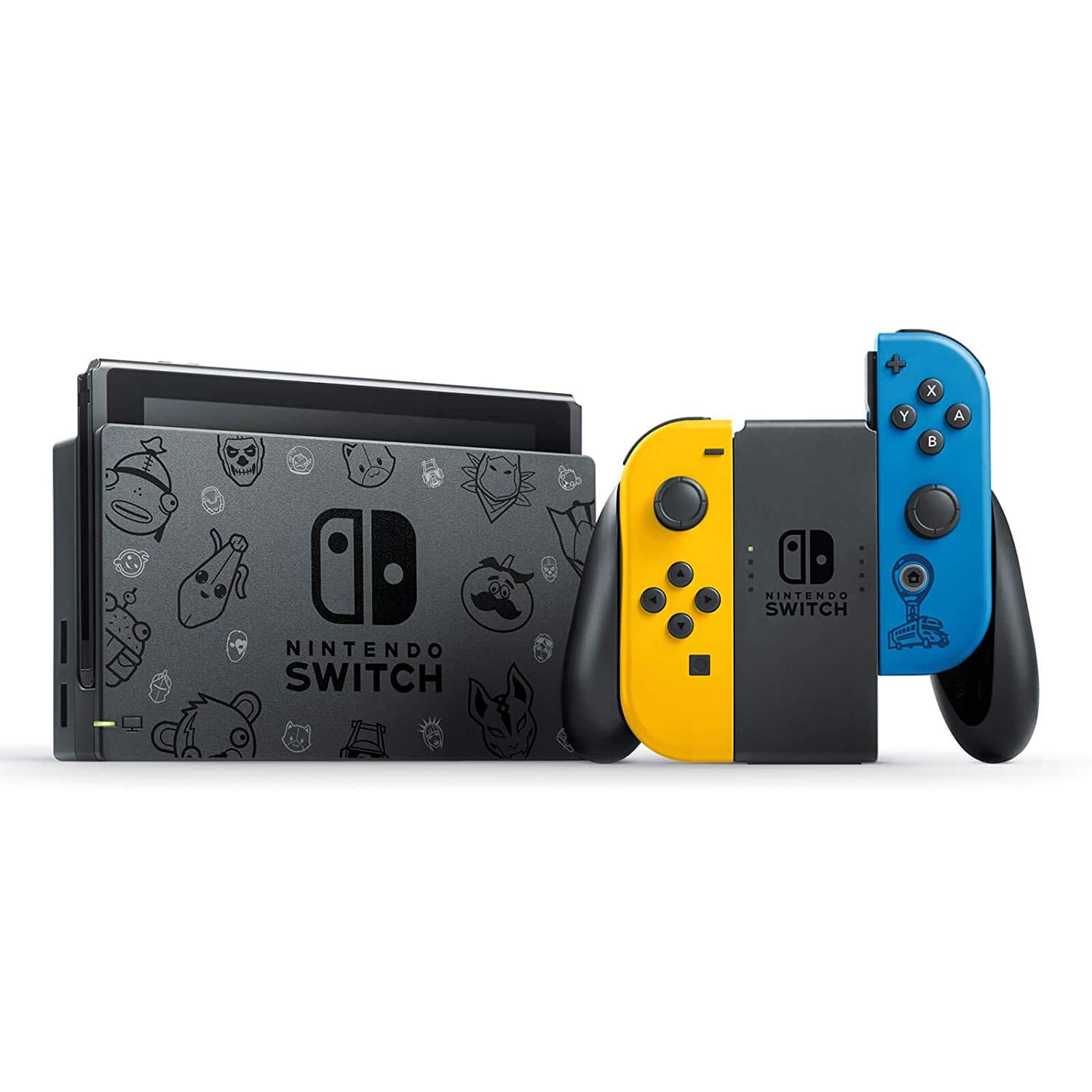 PURTCH Newest Switch w/Yellow & Blue controllers Wildcat Bundle(2000 V-Bucks and Code for Wildcat Bundle Included), 6.2" Touchscreen LCD Display, 802.11AC WiFi, Bluetooth 4