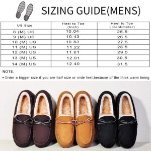 MIXIN Mens Slippers Indoor Outdoor Memory Foam House Shoes Anti-Slip Moccasins Slippers for Men