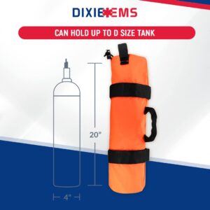 Dixie EMS Ultimate Pro Trauma O2 Backpack with Modular Pouch Design, Oxygen Gear Bag for First Responders and Medics – Orange