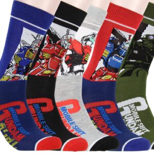 Mobile Suit Gundam Socks Mobile Weapons 5 Pack Adult Crew Socks