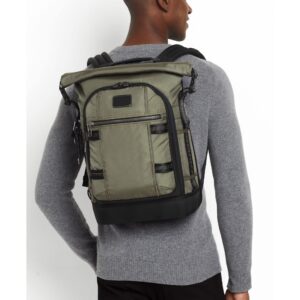 TUMI Men's Ally Backpack, Olive Green, One Size