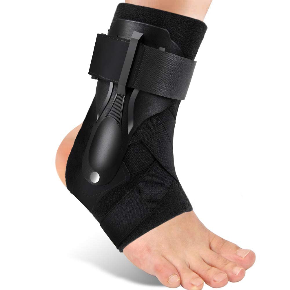 ZOUYUE Ankle Support Brace for Ankle Sprains for Men Women, Sprained Brace for Basketball Soccer Volleyball - XL