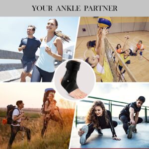 ZOUYUE Ankle Support Brace for Ankle Sprains for Men Women, Sprained Brace for Basketball Soccer Volleyball - XL