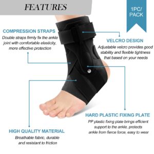 ZOUYUE Ankle Support Brace for Ankle Sprains for Men Women, Sprained Brace for Basketball Soccer Volleyball - XL