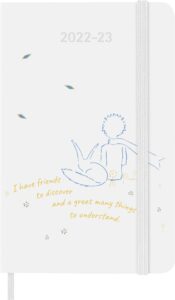 moleskine limited edition 2023 weekly notebook planner petit prince, 18m, pocket, fox, hard cover (3.5 x 5.5)