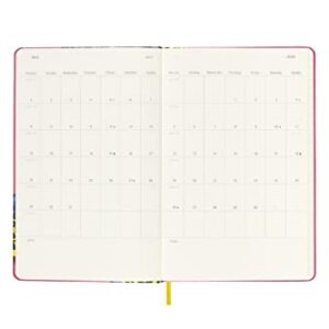 Moleskine Limited Edition Frida Kahlo 12 Month 2023 Weekly Planner, Hard Cover, Large (5" x 8.25"), Pink