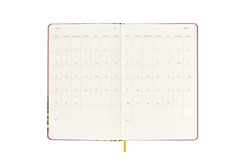 Moleskine Limited Edition Frida Kahlo 12 Month 2023 Weekly Planner, Hard Cover, Large (5" x 8.25"), Pink