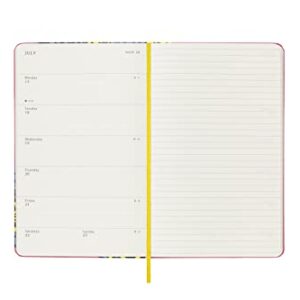 Moleskine Limited Edition Frida Kahlo 12 Month 2023 Weekly Planner, Hard Cover, Large (5" x 8.25"), Pink