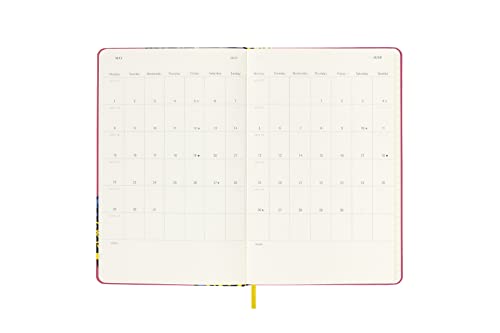 Moleskine Limited Edition Frida Kahlo 12 Month 2023 Weekly Planner, Hard Cover, Large (5" x 8.25"), Pink