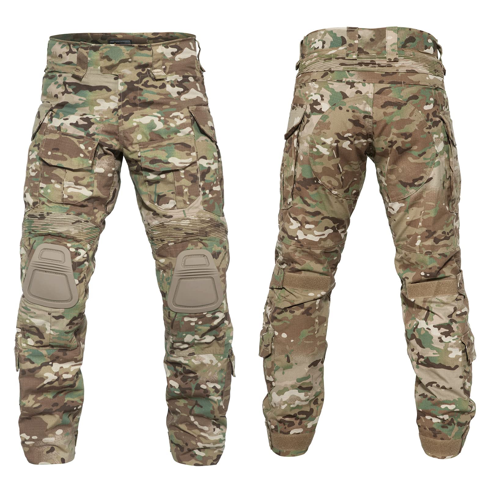 YEVHEV G3 Combat Pants Tactical Trousers Military Apparel Camouflage Clothing Paintball Gear with Knee Pads for Men