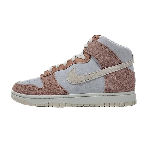 Nike Dunk High Syracuse Basketball Shoes, Aura/Phantom-Fossil Rose, 10.5 M US